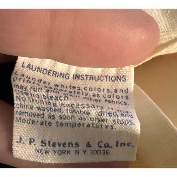 Vintage JP Stevens UTICA Yellow Rose 100% Cotton Pillow Case Victorian Style - Picture 10 of 10